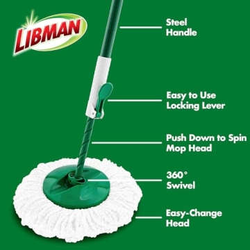 Libman Tornado Spin Mop System for Effortless Cleaning