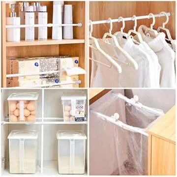 Zipglo 2pcs Tension Rods 16 to 28 Inch Easy Installation