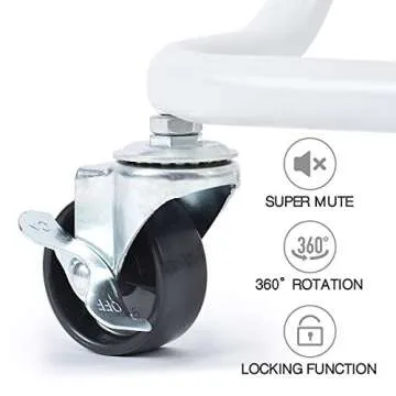 TOOLF Rolling Storage Cart with Tabletop & Locking Wheels