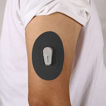 Adhesive Patch Compatible with Dexcom G6, CGM Adhesive Patches, Pre-Cut Adhesive Tape for Continuous Glucose Monitor Protection