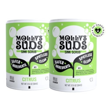 Molly's Suds Sink and All Purpose SCRUB | Gently Removes Stains, Scrubs Away Grease & Gime, Buffs ou...