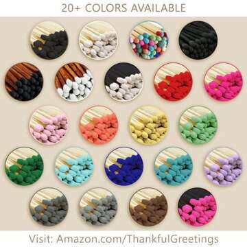 2" Colorful Matches with Strikers | 100 Rainbow Small Safety Matchsticks with Striking Pads by Thankful Greetings | Great for Gifts & Candle Lovers | A Decorative Unique Candle Lighting Accessory