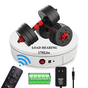 JAYEGT Motorized Rotating Display Stand – 360 Degree Electric Rotating Turntable for Dynamic Displ...