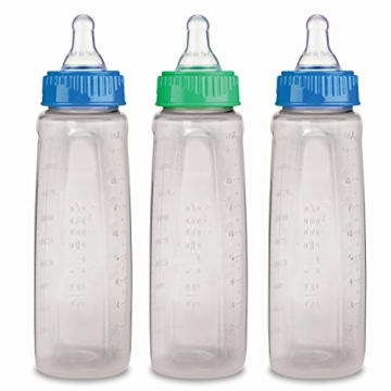 Gerber BPA-Free Baby Bottles with Vented Nipple, 3-Pack for Colic-Free Feeding
