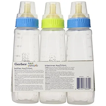 Gerber BPA-Free Baby Bottles Vented Nipple 3-Pack