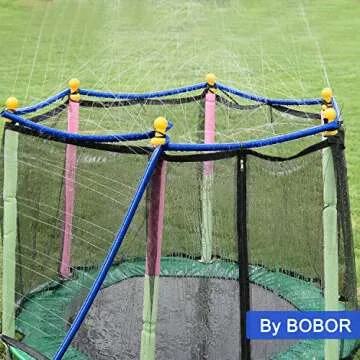 Bobor Trampoline Sprinkler for Kids Fun Summer Water Toy