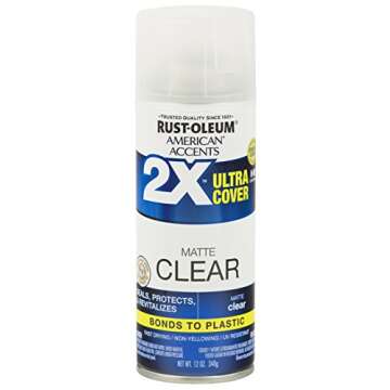 Rust-Oleum 327862 American Accents Spray Paint, 12 oz, Matte Clear