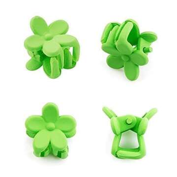 JANYUN 50 Pcs Colorful Mini Hair Claw Small Hair Clips Clamps Hair Accessories for Women Decorative ...