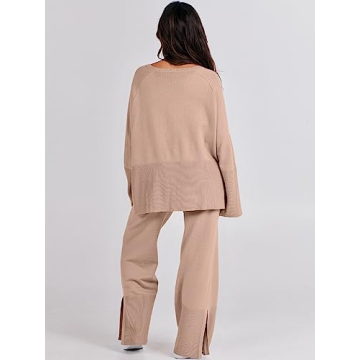 Cozy ANRABESS Knit Lounge Set for Women - Stylish Comfort