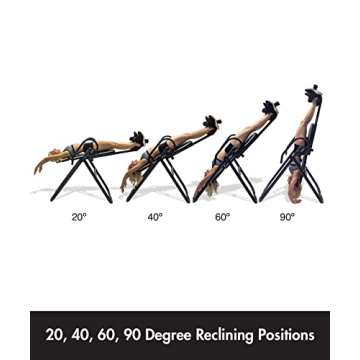 Heavy Duty Therapeutic Inversion Table for Back Relief