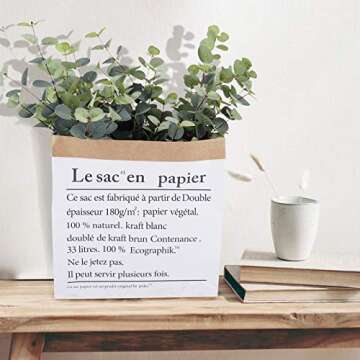 FUNARTY 6pcs Artificial Eucalyptus Leaves Stems 25in Tall with 80 Leaves Greenery Stems Fake Silver Dollar Eucalyptus Plant Branches for Farmhouse Vase Bouquets Wedding Home Decor