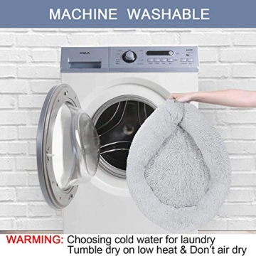 Kimpets Calming Dog Bed Round Donut for Small Dogs