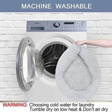 Kimpets Calming Dog Bed Round Donut for Small Dogs