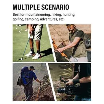 CoxiVision 1400 Yard HD Laser Rangefinder for Hunting, 7X Magnification, Red OLED Display, Bow/Rifle Mode, Angle Compensation, Scan