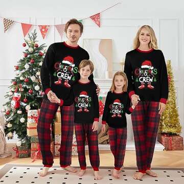 WephuPSho Christmas Family Matching Pajamas, Festive Xmas Jammies Sets for the Whole Family, Holiday Pjs Christmas(#00-2, Kids, 3 Years)