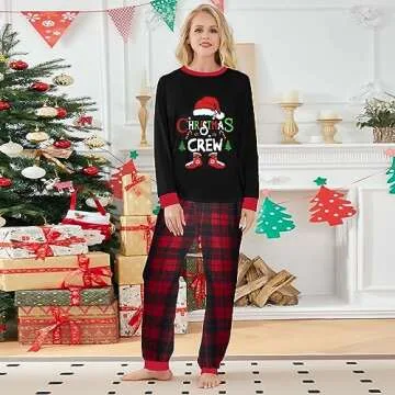 WephuPSho Christmas Family Matching Pajamas, Festive Xmas Jammies Sets for the Whole Family, Holiday Pjs Christmas(#00-2, Kids, 3 Years)