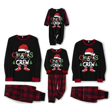 WephuPSho Christmas Family Matching Pajamas, Festive Xmas Jammies Sets for the Whole Family, Holiday Pjs Christmas(#00-2, Kids, 3 Years)