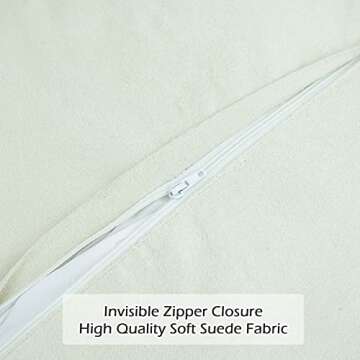 LIGICKY Set of 2 Decorative White Lumbar Faux Fur Throw Pillow Cover Luxury Series Rectangle Soft Plush Pillow Case Cushion Cover for Couch Sofa Bed (12" x 20")