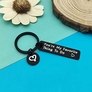 Funny Couple Gifts for Boyfriend Girlfriend Him and Her Couple Keychain Naughty Gifts for Wife Husband Couple Jewelry Valentines Day Gifts Anniversary Wedding Birthday Gifts for Men Women