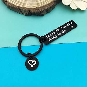 Funny Couple Gifts for Boyfriend Girlfriend Him and Her Couple Keychain Naughty Gifts for Wife Husband Couple Jewelry Valentines Day Gifts Anniversary Wedding Birthday Gifts for Men Women