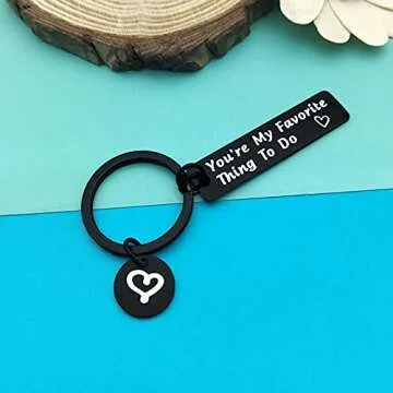 Funny Couple Gifts for Boyfriend Girlfriend Him and Her Couple Keychain Naughty Gifts for Wife Husband Couple Jewelry Valentines Day Gifts Anniversary Wedding Birthday Gifts for Men Women