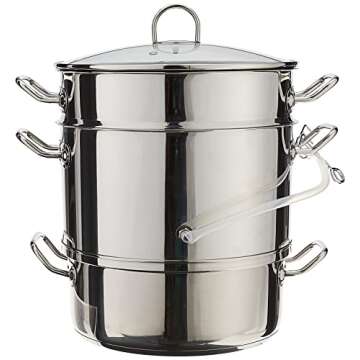 Norpro 619 Stainless Steel Steamer/Juicer - Versatile Kitchen Essential