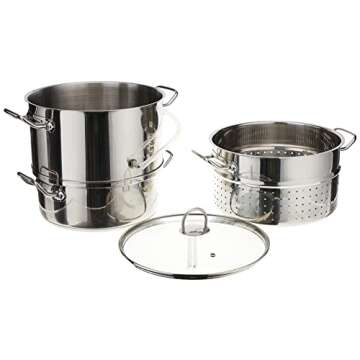 Norpro 619 Stainless Steel Steamer and Juicer for Healthier Cooking