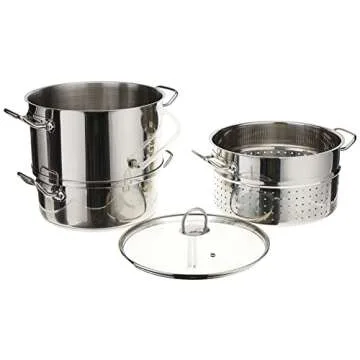 Norpro 619 Stainless Steel Steamer and Juicer for Healthier Cooking