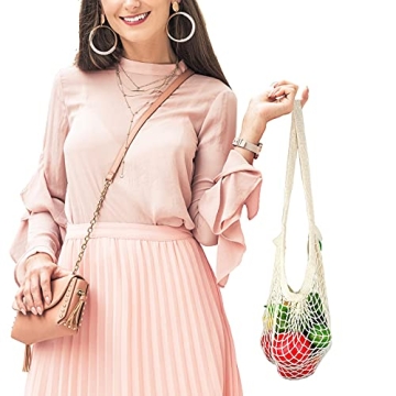 Premium Eco-Friendly Cotton Mesh Grocery Bags