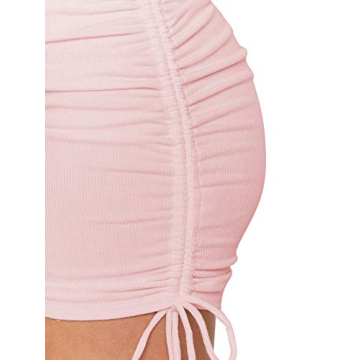 Stylish LYANER Adjustable Length Mini Bodycon Skirt