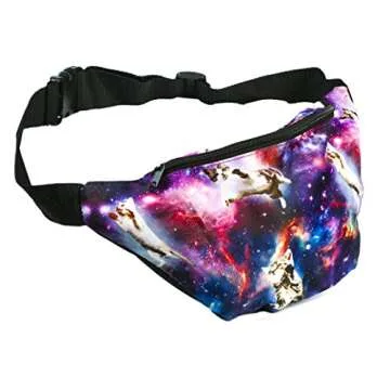 Funny Guy Mugs Space Cat 2 Fanny Pack for Festivals