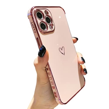 LUTTY Cute iPhone 12 Pro Case - Soft TPU Phone Cover with Camera Protection