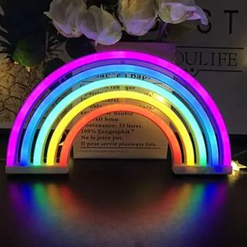 Enchanting Rainbow Night Light for Kids Decor