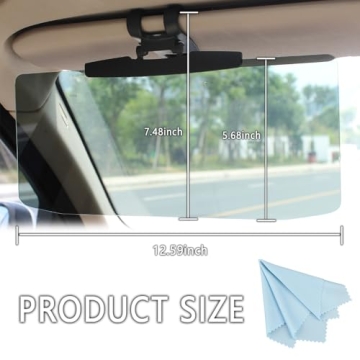 HD Visor Sunshade Extender 72.5% Light Blocking Anti-Glare
