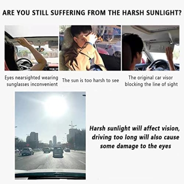 HD Visor Sunshade Extender 72.5% Light Blocking Anti-Glare