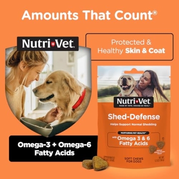 Nutri-Vet Shed Defense Soft Chews for Dogs 60 Soft Chews