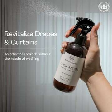 Muse Apothecary Linen Ritual - Aromatic, Soothing, and Relaxing Linen Spray for Bedding, Laundry and Fabric Spray Freshener - Infused with Natural Aromatherapy Essential Oils - Lavender Serenity