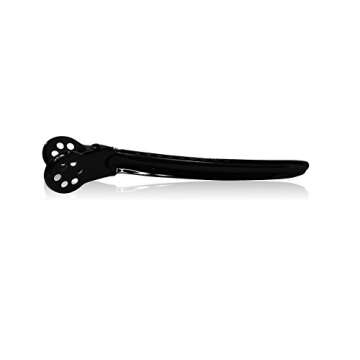 Framar Black Tight Tension Clips - Set of 4 Professional Hair Clips – Hair Clips for Styling, Clips for Hair, Metal hair Clips - Extra Tight & Durable