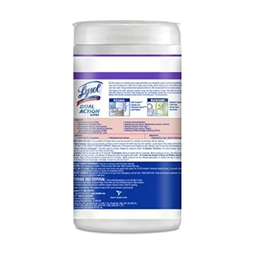Lysol Dual Action Wipes for Effective Disinfection