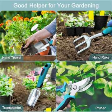 Kynup Garden Tools 7-Piece Set – Durable, Ergonomic Gardening Hand Tools