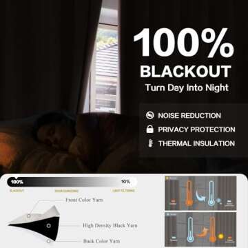 YZ HOME Natural Pinch Pleated Blackout Curtains - Stylish 84 Inch Drapes for Home Decoration