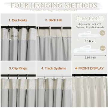 YZ HOME Pinch Pleated Blackout Curtains for Elegant Decor