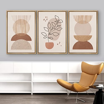 IDEA4WALL Framed Canvas Prints Set for Stylish Home Decor