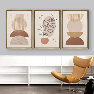 IDEA4WALL Framed Canvas Prints Set for Stylish Home Decor