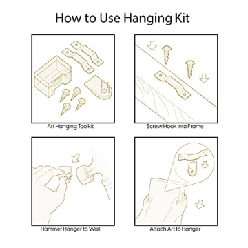 IDEA4WALL Framed Canvas Prints Set for Stylish Home Decor