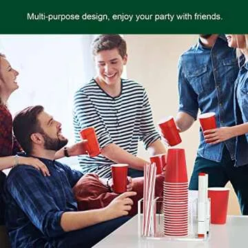 Stylish BOSSCASA Cup Holder with Marker Slot for Parties