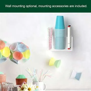 Stylish BOSSCASA Cup Holder with Marker Slot for Parties