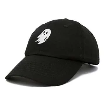 DALIX Ghost Embroidered Dad Hat for Halloween Fun