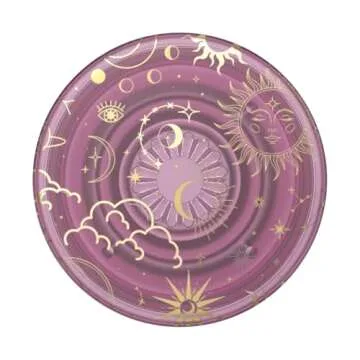 PopSockets Translucent Phone Grip with Expanding Kickstand, PopSockets for Phone, Adhesive Grip, Translucent PopGrip - Celestial Mauve