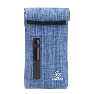 FIREDOG Smell Proof Bags, Fabric Odor Proof Bag for Dog Tested 3"x6" Small Stash Travel Storage Pouc...